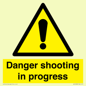 Danger shooting in progress